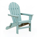 Gartenstuhl 78 x 88 x 98 cm Holz Hellblau klappbar im Adirondack-Stil