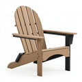 Adirondack-Gartenstuhl 89 x 75 x 102 cm Kunststoff Braun verstellbare Rückenlehne